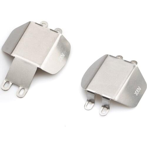 KYX Racing Original Front Rear Axles Stainless Steel Skid Plate Axles Guard Axle Armor Upgrades for Rc Crawler Car Tamiya CC02