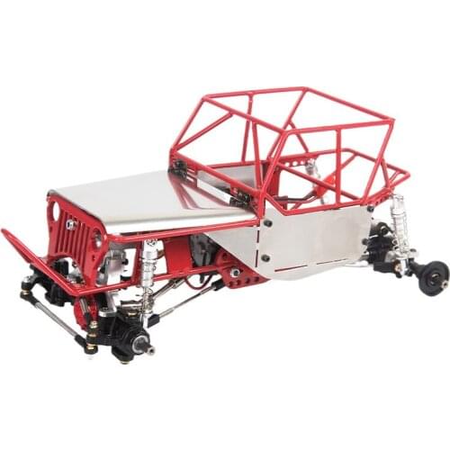 Metal Assembled Rock Buggy Roll Cage Tube Frame Body Shell Chassis for 1/16 RC Crawler Car WPL C14 C24 C24-1 DIY Parts