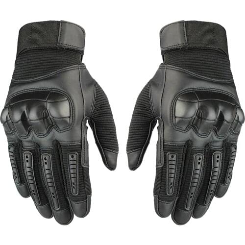 Touch Screen Motorcycle Full Finger Gloves for Biker Cycling Motorbike ATV Riding with Hard Knuckle Protection Gloves