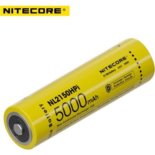 NITECORE NL2150HPi 3.6V 21700 rechargeable Li-ion battery