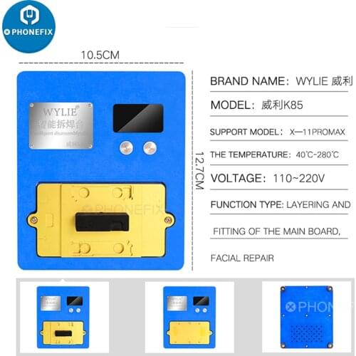 WYLIE K85 Preheating Platform for iPhone Motherboard Face ID Dot Matrix non-destructive Repair Layered Welding Station