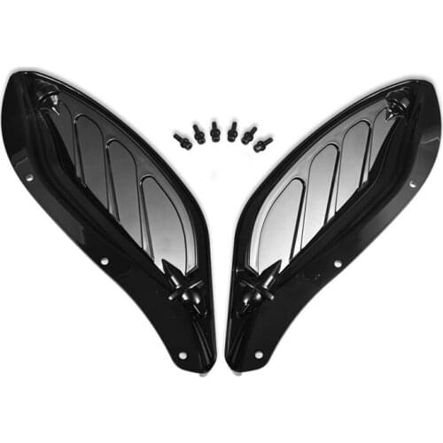 Motorbike Adjustable Side Wing Windshield Air Deflector Fairing for Glide 96-13 Electra Street