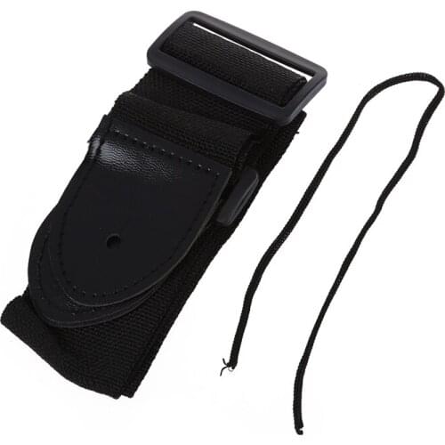 Adjustable Guitar Strap Band Acoustic Electric 132 x 6cm Black