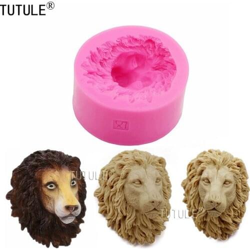 Lion Head Silicone rubber Flexible Food Safe Mold,chocolate,soap Mould-Large Lion Head Flexible Silicone Mold,polymer Mold