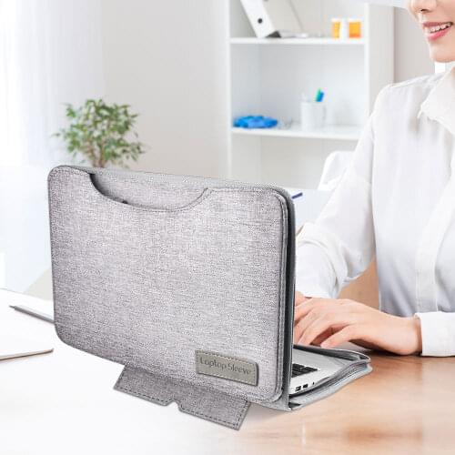 Laptop Sleeve Bag For Macbook Air Pro 13 2020 Case Notebook Liner Sleeve For Huawei Matebook D 14 Magicbook with Stand Holder