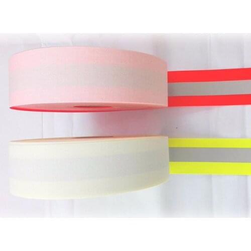 50mmx20mm * 50 Meter,Fire resistant,Falme resistant Oxford reflective sewing tape,sewn on safety clothinges