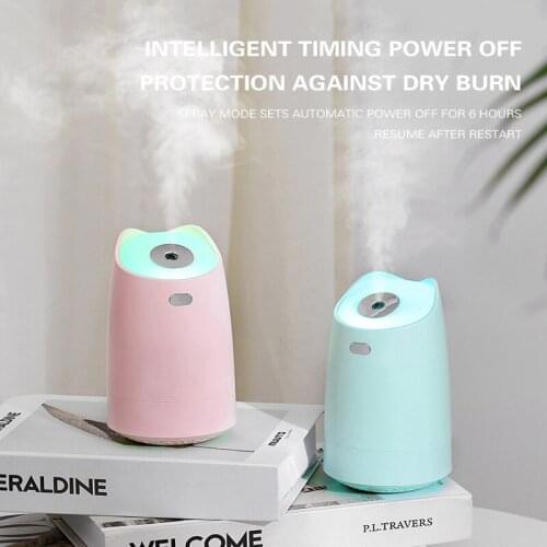 280ML Ultrasonic Air Humidifier Aroma Essential Oil Diffuser Mist Maker USB Diffusers Air Fresher Mini For Home Car