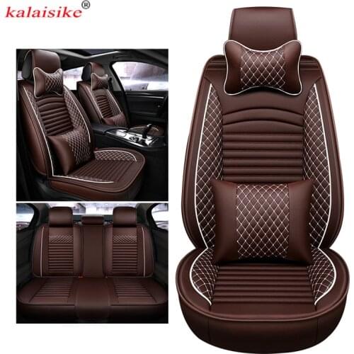 Kalaisike leather universal auto seat covers for Lincoln all models MKC MKX MKZ MKS Automobiles styling car accessories