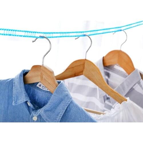 Outdoor Windproof Clothesline Travel Retractable Rope Washing Line, Outdoor Camping Drying Clothes Hanger Rack Line 5M/3M Long