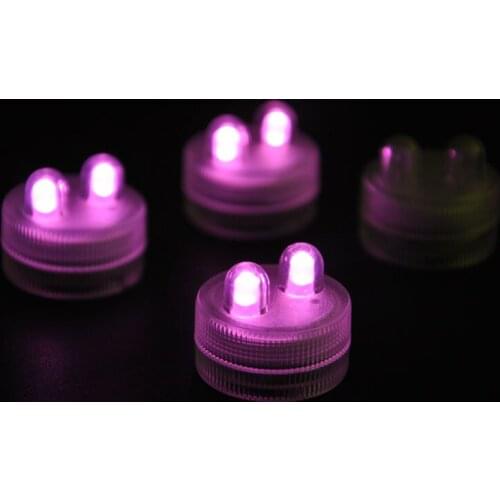 24pcs/Lot)Waterproof Submersible LED Tea Lights Electronic Candles Light For Wedding Birthday Party Vase Lamp Decoration