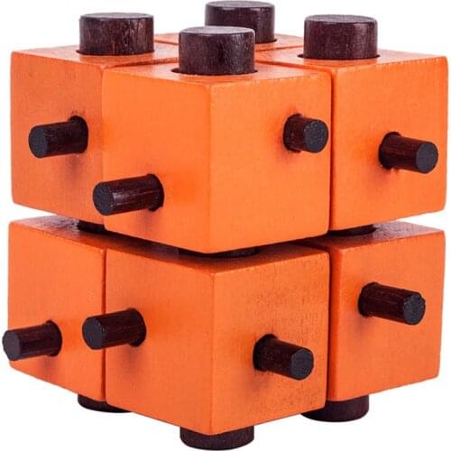 8 Square lock Russia Magic Box Educational Toys Educational Wood Puzzles for Adults Kids Brain Teaser Anti-Stress Reliever Toys