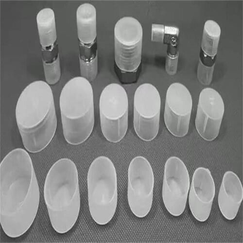 10pcs! Professional round pipe outer protective cap Non-slip transparent PE plastic tube end Cover Protect Case for flange joint