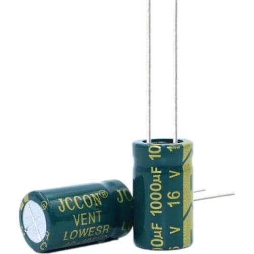 10PCS Higt quality 16V1000UF 8*16mm 1000UF 16V 10*13 Electrolytic capacitor