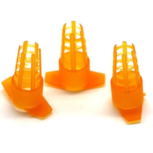 1000pcs Protect catcher cover queen cages box cell bee rearing tools bees plastic anti bite protection cage box cup supplies