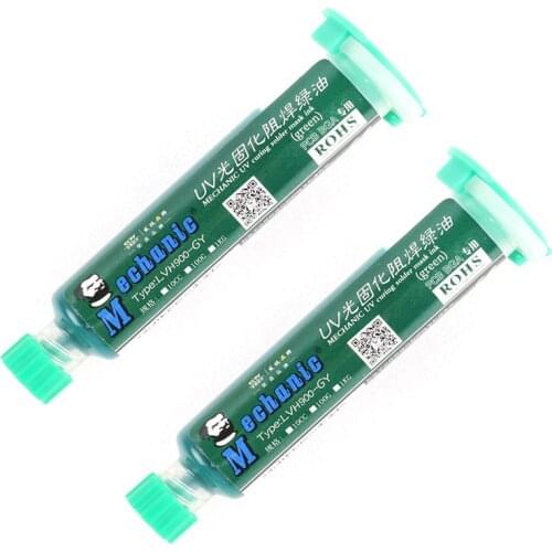 2pcs/lot PCB UV photosensitive inks, Green PCB UV curable solder paste resist ink,solder mask UV ink