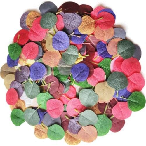 300pcs Artificial Round Eucalyptus Leaf For Flower Arrangem Plant Wall Wedding Party Home Garden Hotal Office Bar Decorative