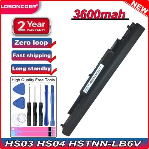 3600mAh Laptop Battery HS03 HS04 HSTNN-LB6V HSTNN-LB6U For HP 240 245 250 G4 Notebook PC
