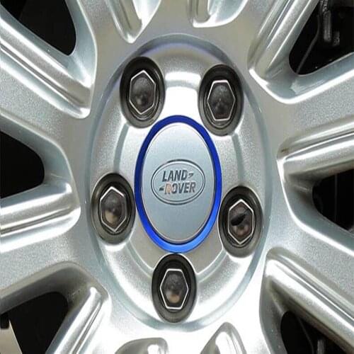 4PCS Car Styling Ring Wheel Hub Decoration Circle For Land Rover Defender 90 Discovery 4 5 Sport Range Rover SV 3 4 Long Evoque