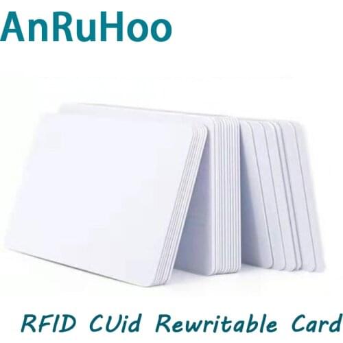 5/10pcs Cuid Changeable Key 13.56mhz Smart Chip Tag Nfc Copier 0 Sector Rewritable Card 1k S50 Duplicator Clone Copy Badge