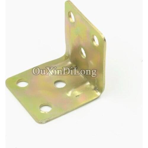 50PCS 30mm x 29mm Metal Right Angle Brackets Cupboard Bed Cabinet Table Corner Brackets Furniture Shelf Support