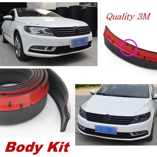 Car Front Lip Deflector Skirt For Volkswag Golf 6 GTI Scirocco Passat B6 Jetta MK4 MK5 MK6 POLO Spoiler Lip For Car Surround