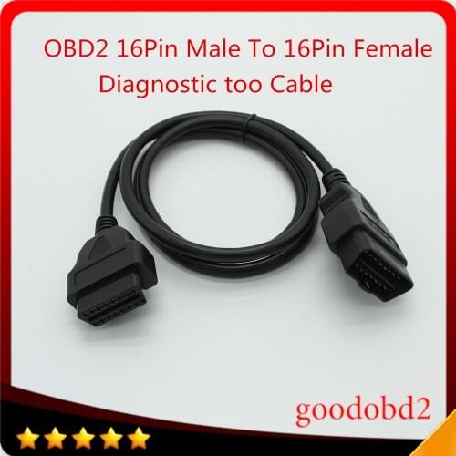 Car Diagnostic Cable OBD2 OBD Extension Cable OBD-2 16Pin Male To 16Pin Female OBD II Connector for OBD2 Diagnostic Tool Cable