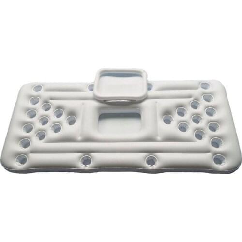 Beer Pong 28 Cup Hole Floating Row Pool Mat Inflatable Swimming Pool Accessories Mattress Table Floating Pad For Party Game
