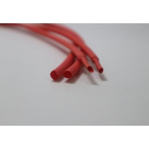 Freeshipping 1/25 to 3/8inch(1mm to 10mm)Polyolefin Heat Shrink Tubing Sleeving Wire Cable shrink ratio 2:1 red color