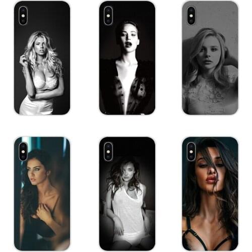 For Samsung Galaxy S2 S3 S4 S5 Mini S6 S7 Edge S8 S9 S10E Lite Plus Black sexy girl Accessories Phone Cases Covers