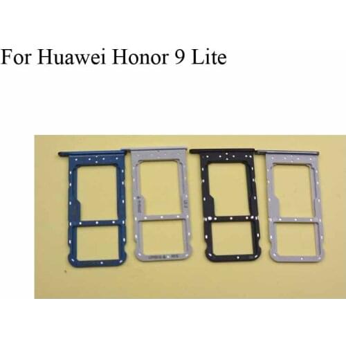 For Huawei Honor 9 Lite 9lite SIM Card Tray + Micro SD Card Tray Holder Slot Adapter Socket For Huawei Honor9 Lite 9 lite