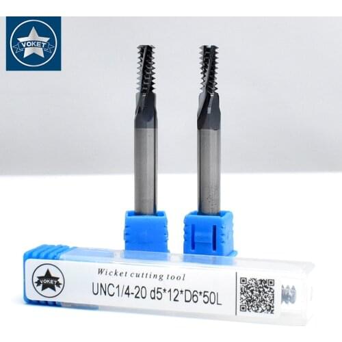CNC 60 Degree Tungsten Steel American Full Coarse Thread Milling Cutter UNC 1/4 5/16 3/8 7/16 9/16 - 20 18 16 14 12 mill cutters