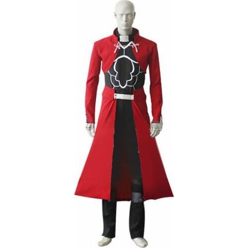 Fate Stay Night Unlimited Blade Works Archer Emiya Red Full Set Cosplay Costume