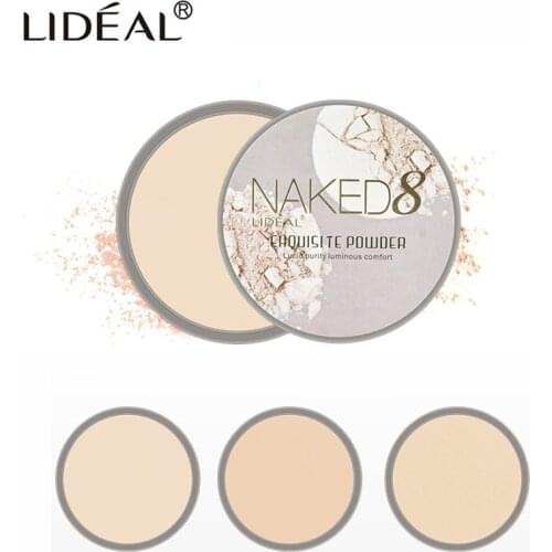 LIDEAL Soft Translucent Compact Pressed Powder Face Contour Palette Finishing Powder Setting Makeup Bare Mineralize Cosmetic