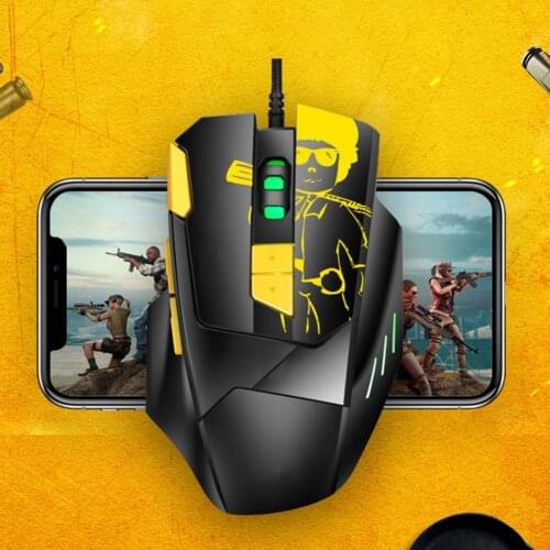 M416 800-4800DPI Luminous Non-Slip Wired USB Wired Gaming Optical Mouse PC Accessory for Computer Laptop Desktop PC 2021NEW