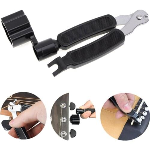 3 in 1 Multifunction Guitar string changer Winder Pin Puller Music Instrument Tool Accessories Cutter Instrument