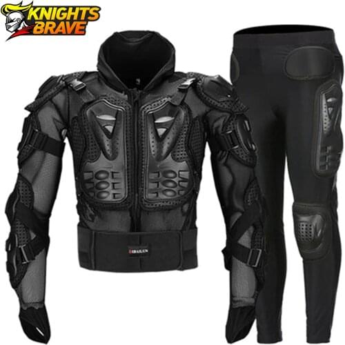 Motorcycle Jacket Summer Motocross Jacket+Pants Men Moto Body Armor Motocross Racing Moto Motorbiker Motorcycle Protection M-4XL