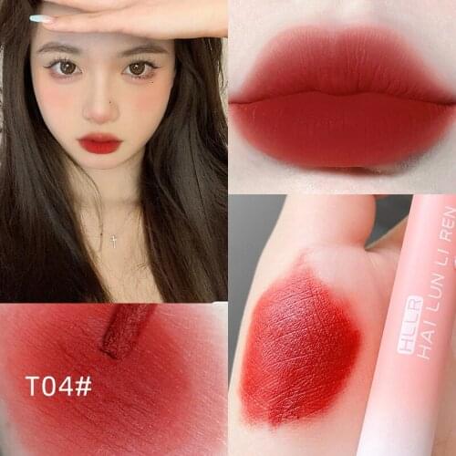 Soft Smooth Lipstick Cosmetic Matte Velvet Lip Gloss Waterproof Lip Tint Longlasting Lip Glaze For Women Sexy Lip Makeup TSLM2