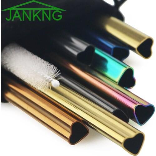 2/4Pcs Reusable Drinking Straw Set Wedding Decoration Metal Straw Stainless Steel Straw Straight Straw Birthday Party Supplies