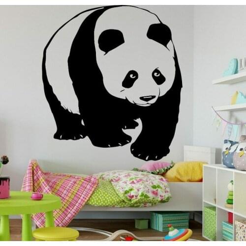 Lovely Animal Wall Stickers Panda Pattern Removable Wall Decals Vinyl Art Wallpaper for Nursery Kids Baby Room Decoration X425