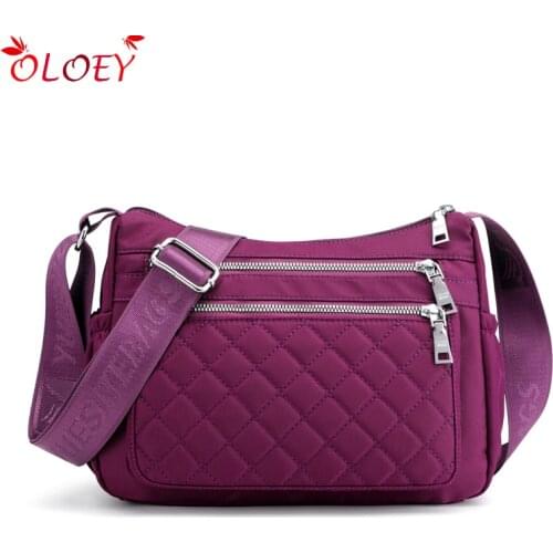 2019 new Fashion Waterproof Nylon brand Women Shoulder Bags High Quality Crossbody Bag For Women Casual Thread Messenger Bags