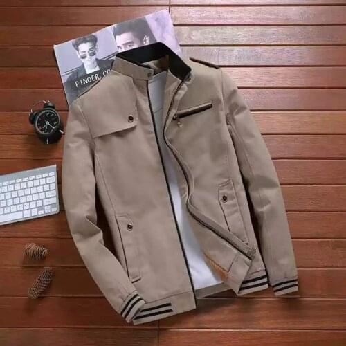 Autumn Mens Bomber Jackets Casual Male Outwear Windbreaker Stand Collar Jacket Mens Baseball Slim Coats Clothing 5XL