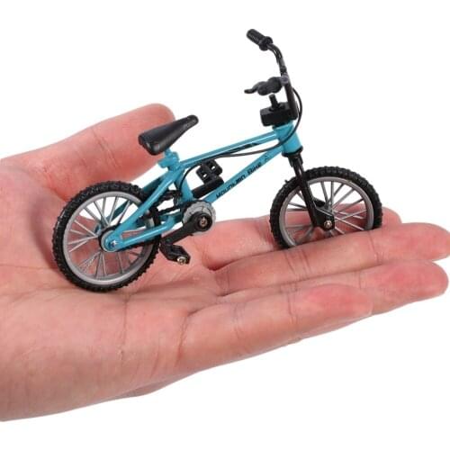 Finger board bicycle Toys With Brake Rope Blue Simulation Alloy Finger bmx Bike Children Gift Mini Size drop shipping