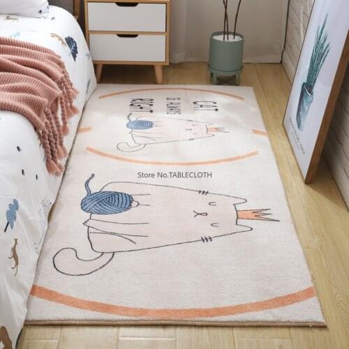 Simple Lamb Wool Bedroom Bedside Long Strip Carpet Home Living Room Coffee Table Blanket Childrens Room Tatami Mat