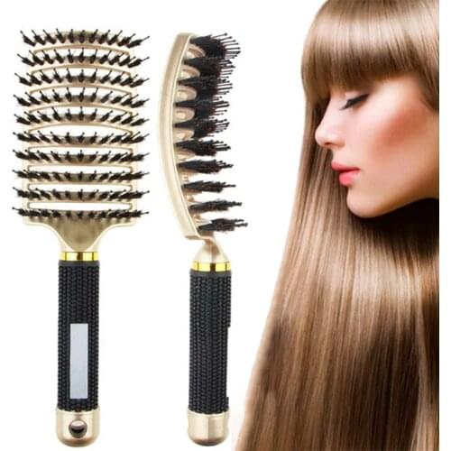 Massage Comb Black Color Wet Hair Brush Comb Professional Hairdressing Brushs Scalp Massage for Women Hair Styling Salon