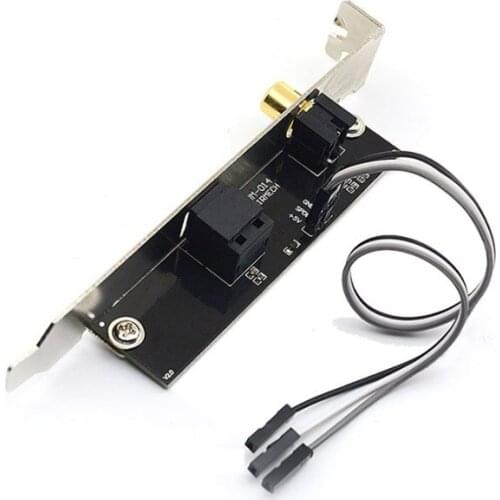 SPDIF Optical and RCA Out Plate Cable Bracket Digital o Output for ASUS Gigabyte MSI Mother Board