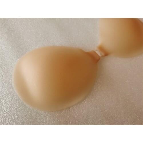 Thin Solid Silicone Invisible Push Up Sexy Strapless Bra Stealth Adhesive Backless Breast Enhancer For Women Lady Nipple Cover