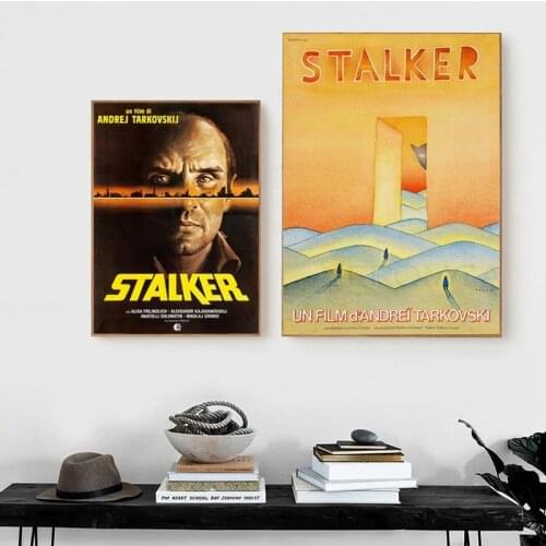 Andrei Tarkovsky Stalker Movie Posters and Prints Vintage Classic Old Film Canvas Painting Home Wall Art Picture Bedroom Decor