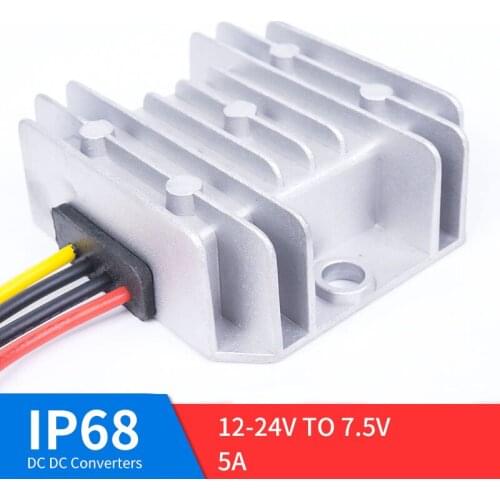 DC 12-24V TO 7.5V 5A DC Power High Quality Converter Step-Down DC Regulator for Automot