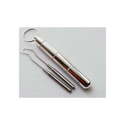 Toothpick 304 Stainless Steel Toothpick Aluminum Toothpick Box Metal Toothpick Household Portable Tick Tool Artifact Sale