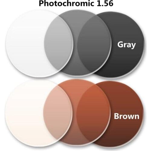 1.56 1.61 1.67 Photochromic Brown Gray Prescription Resin Aspheric Glasses Astigmatism Myopia Hyperopia Outdoor Optical Lens
